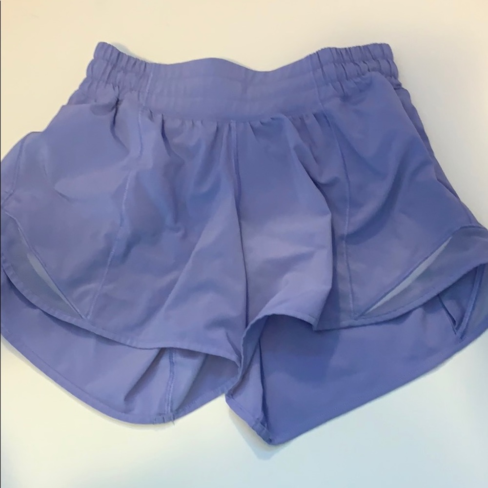 LIGHT PURPLE LULULEMON SHORTS